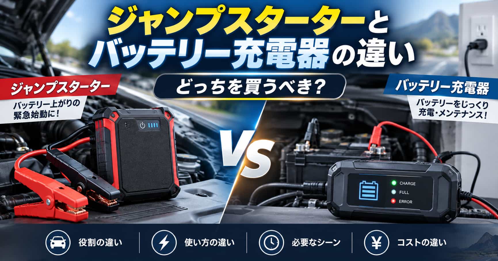 スターターvsバッテリー
